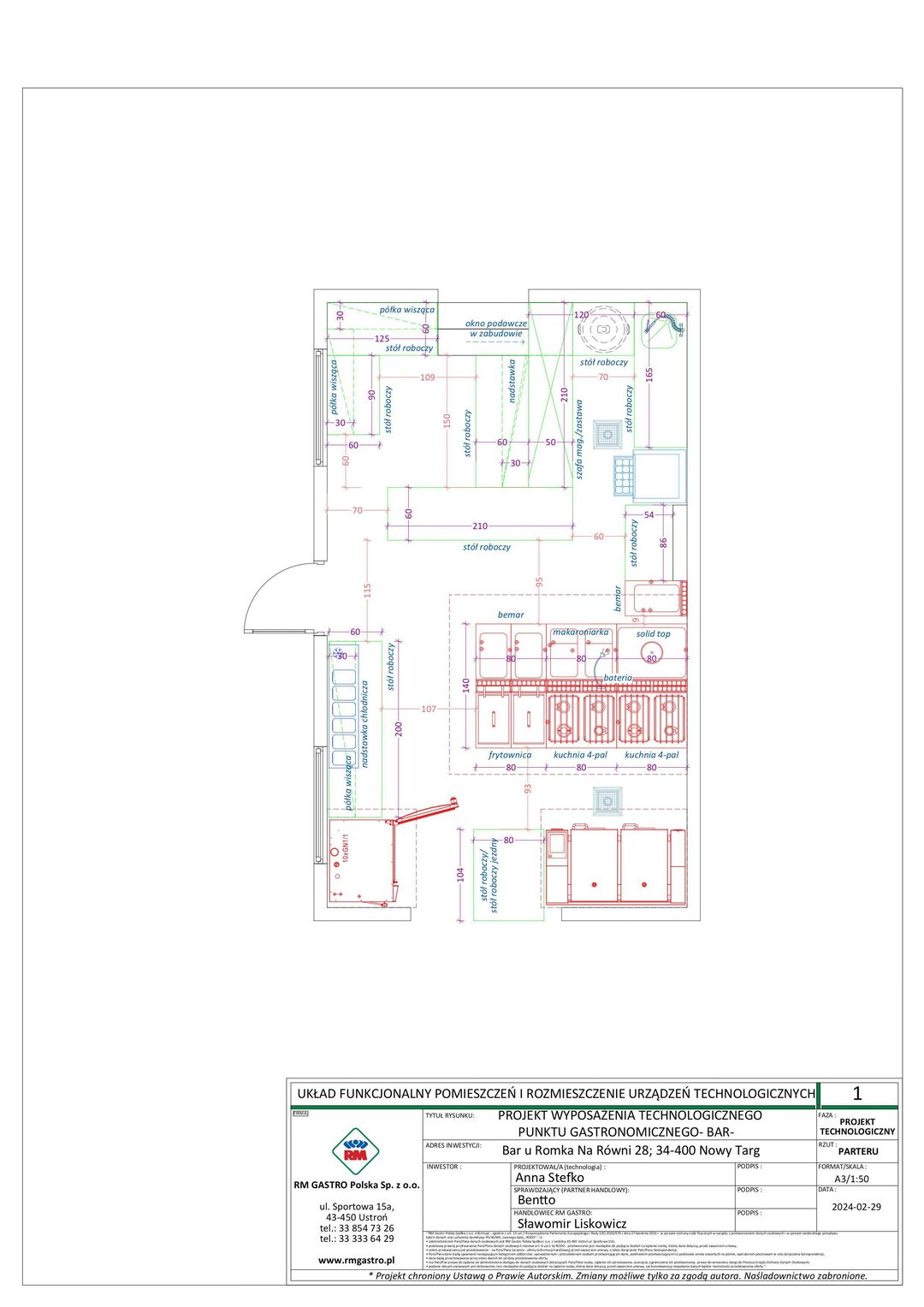 Realizacja Bar u Romka w wykonaniu Bentto